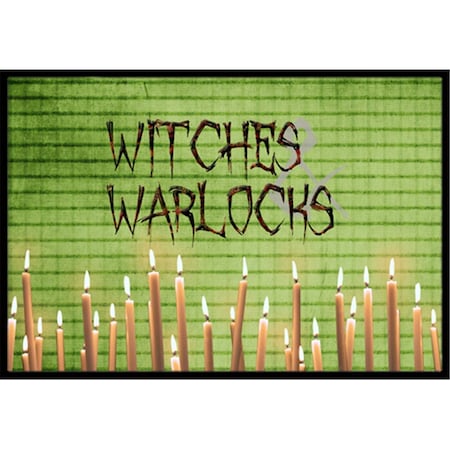 Carolines Treasures Witches and Warlocks Halloween Indoor Or Outdoor Doormat- 24 x 36 in. SB3011JMAT